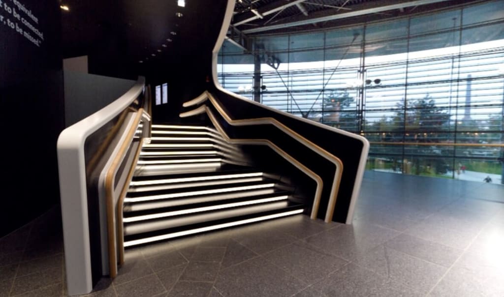 Architecture in Berlin stairs