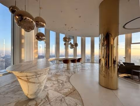 The design for the penthouse comes from Hadi Teherani.
