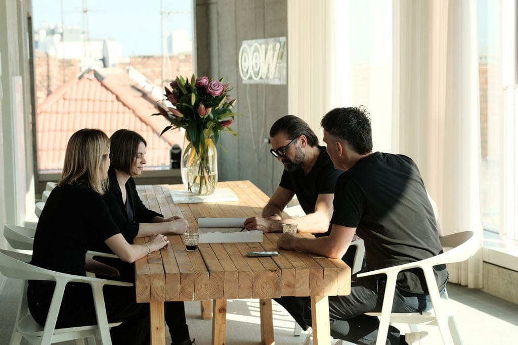 OOW team meeting with Sebastian Blancke, Mathis Malchow and members of staff