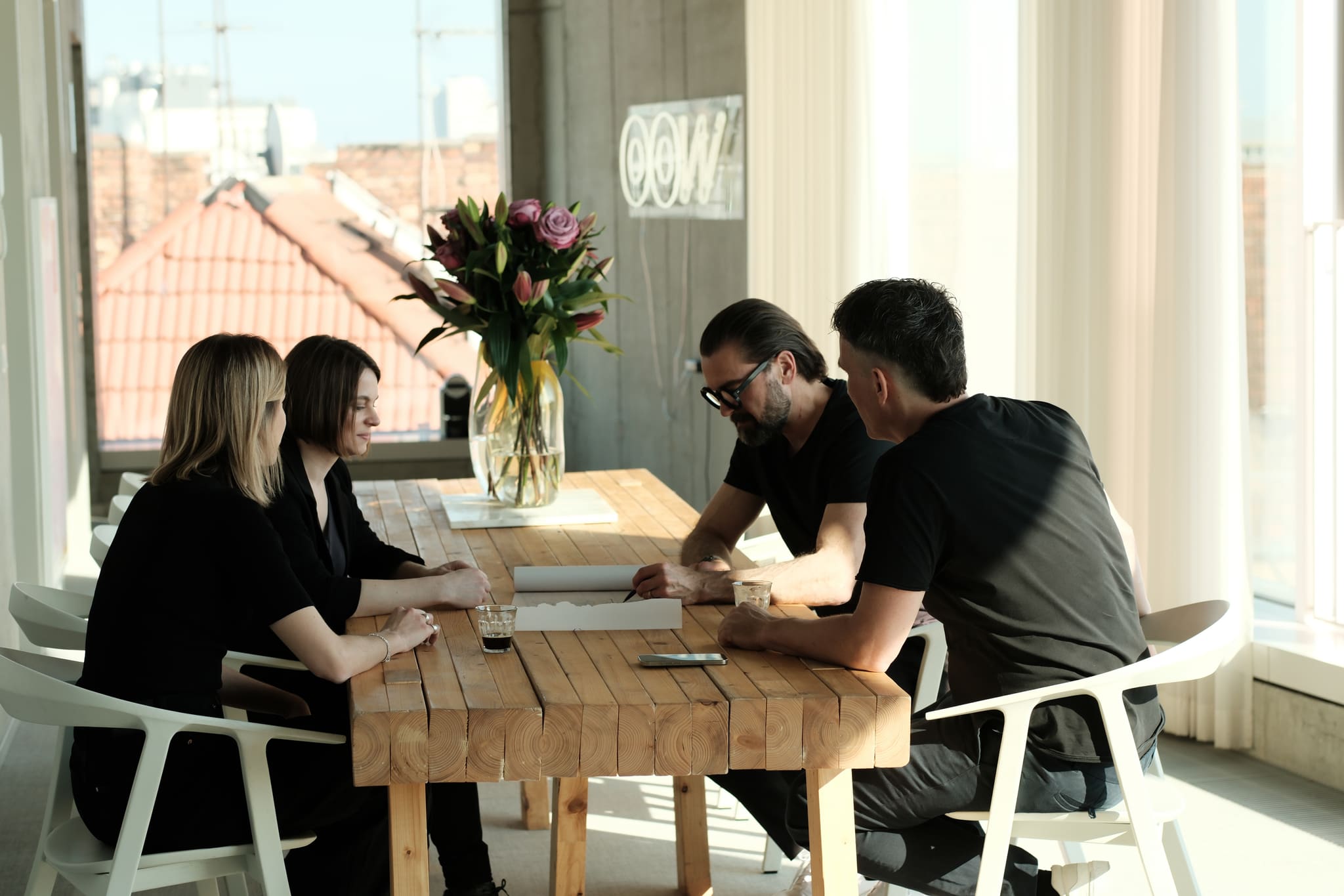 Sebastian Blancke und Mathis Malchow bei einer Design Review